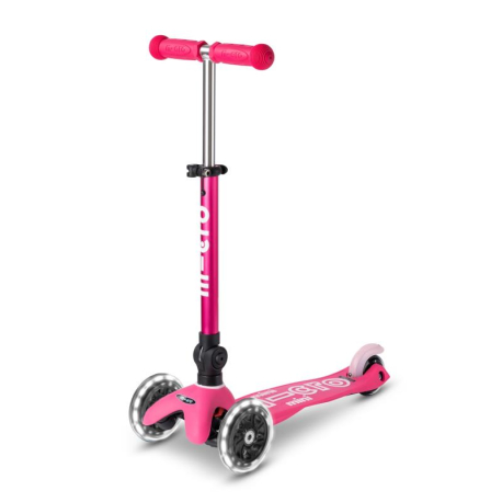 Trottinette Micro mini deluxe led pliable - Rose