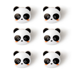 Set de 6 clips de fermeture pour sachets - Pandas