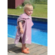 Poncho velour 2/4 ans - Oie sauvage parme